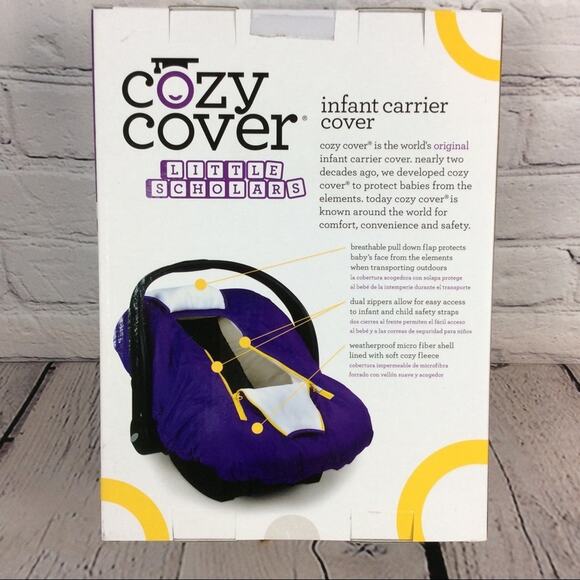 🐯NCAA LSU TIGERS COZY COVER INFANT CARRIER COVER - Picture 4 of 5
